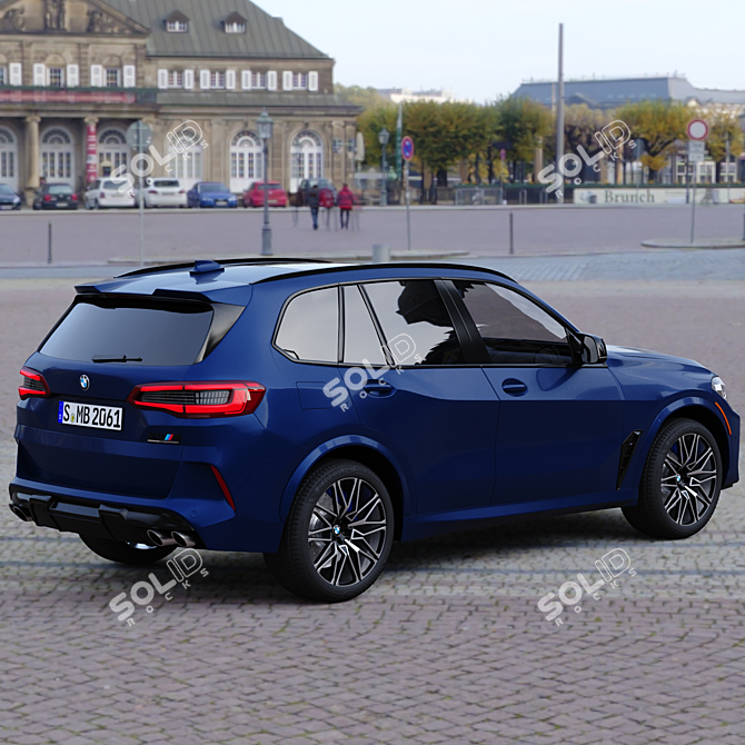 Title: BMW X5 M Competition: Unleash Power 3D model image 4