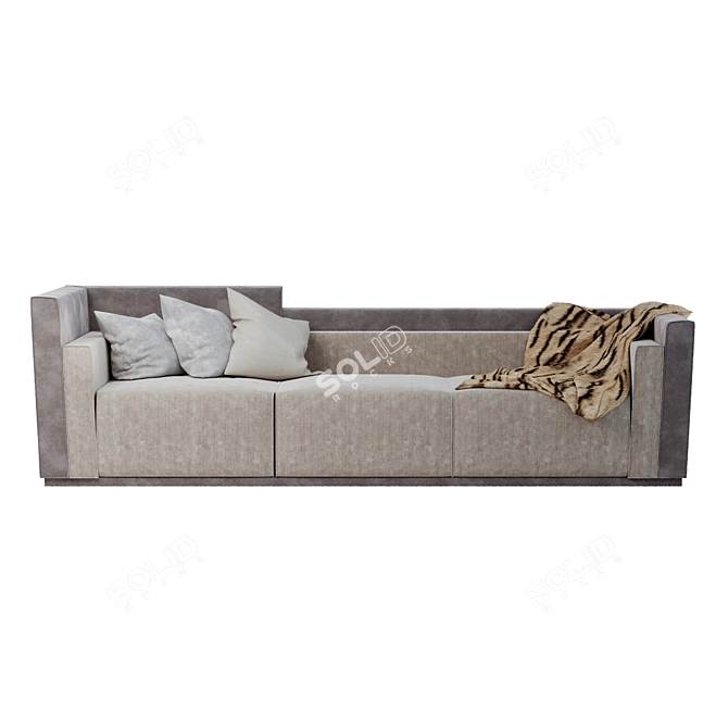 Luxury Comfort Living Sofa Set 3D model image 3