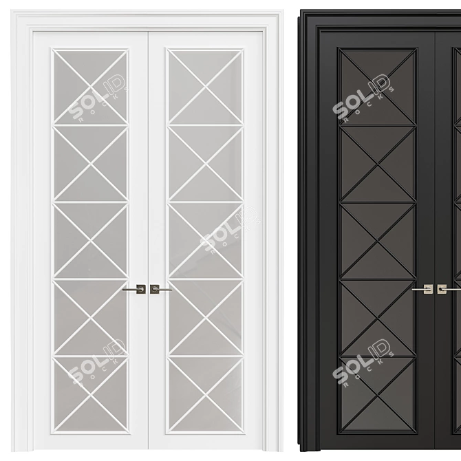 Sleek Interior Door Design 3D model image 1