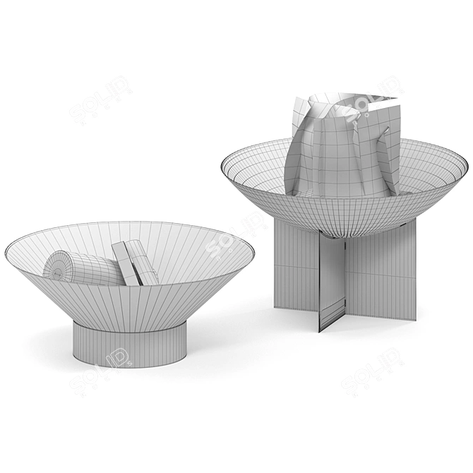 Outdoor Braziers Umlo and Obole 3D model image 5