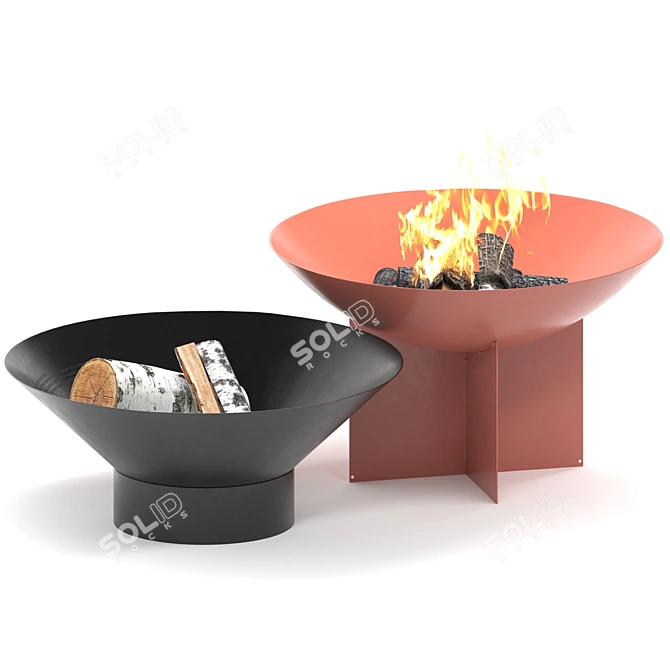 Outdoor Braziers Umlo and Obole 3D model image 6