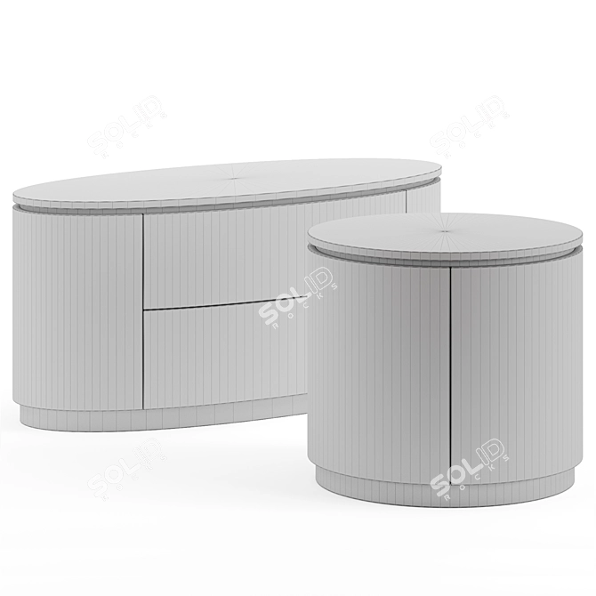 Ginger & Jagger Perdiz Side Table 3D model image 2