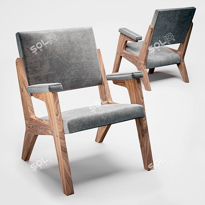 Zanine Caldas Lounge Chair 3D model image 1