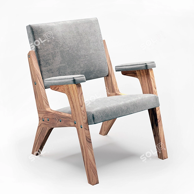 Zanine Caldas Lounge Chair 3D model image 2
