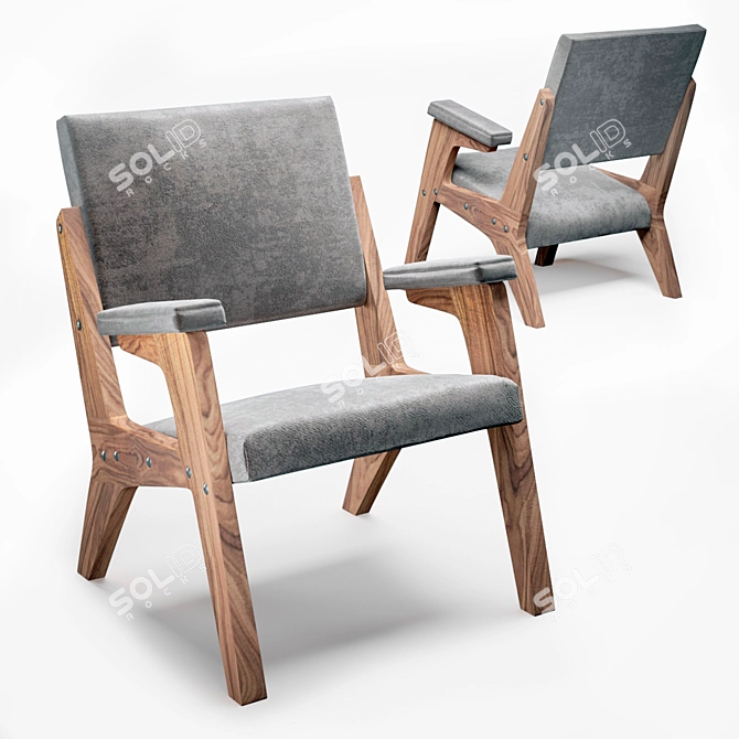 Zanine Caldas Lounge Chair 3D model image 9
