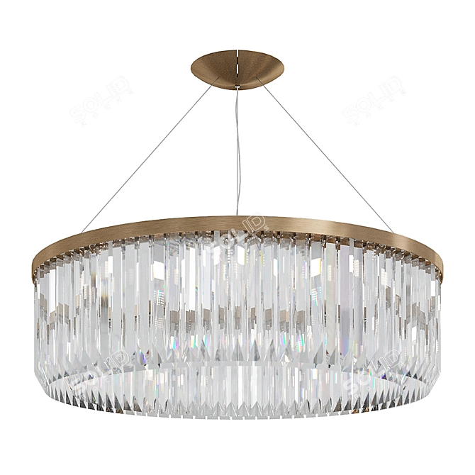 Elegant Patrizia Volpato Pendant Chandelier 3D model image 1