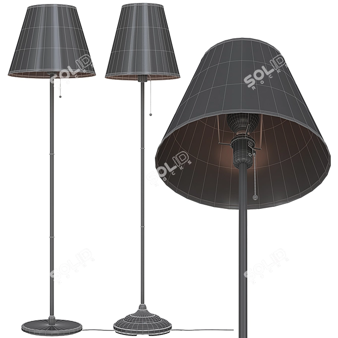 Elegant Floor Lamps: Myrhult & Kryssmast by Ikea 3D model image 4