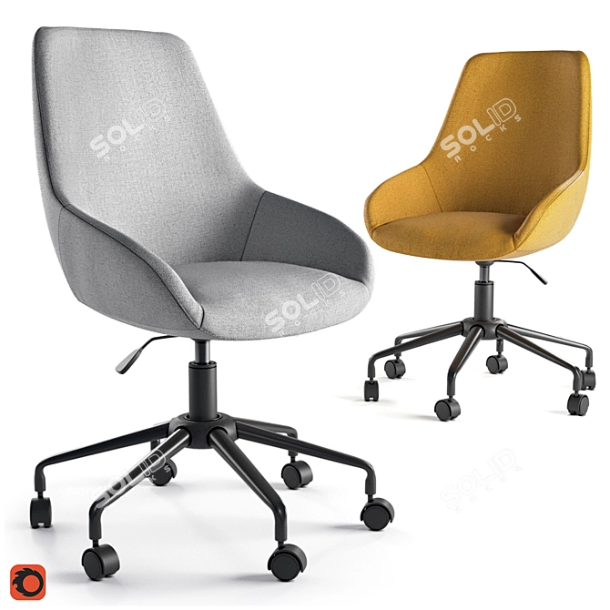 ASTING Office Chair: Comfort and Style 3D model image 1