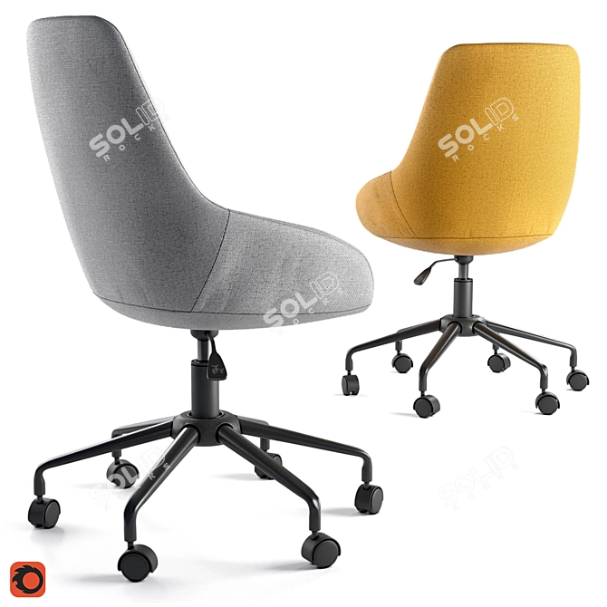 ASTING Office Chair: Comfort and Style 3D model image 2