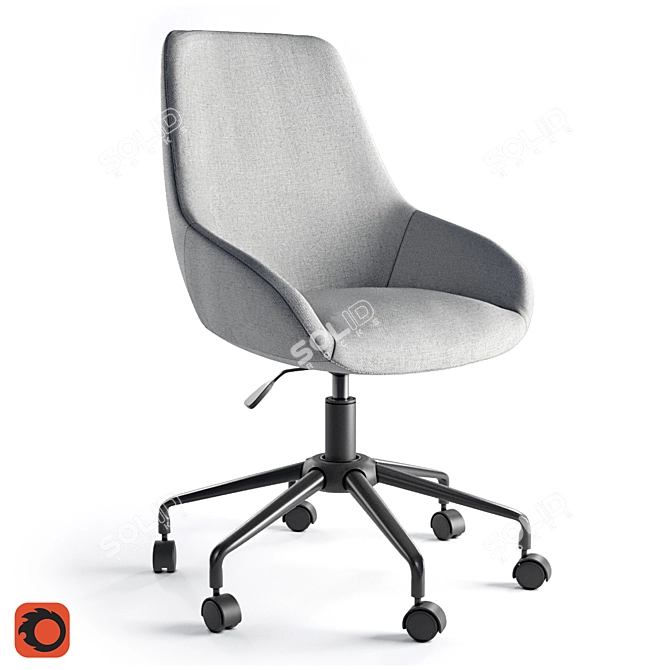 ASTING Office Chair: Comfort and Style 3D model image 4