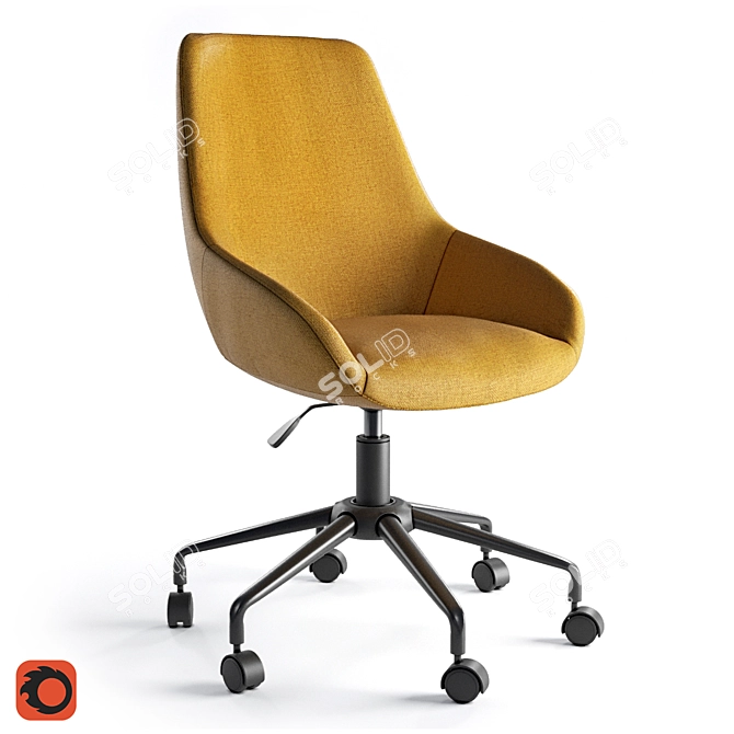 ASTING Office Chair: Comfort and Style 3D model image 5