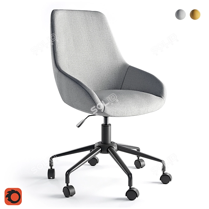 ASTING Office Chair: Comfort and Style 3D model image 8