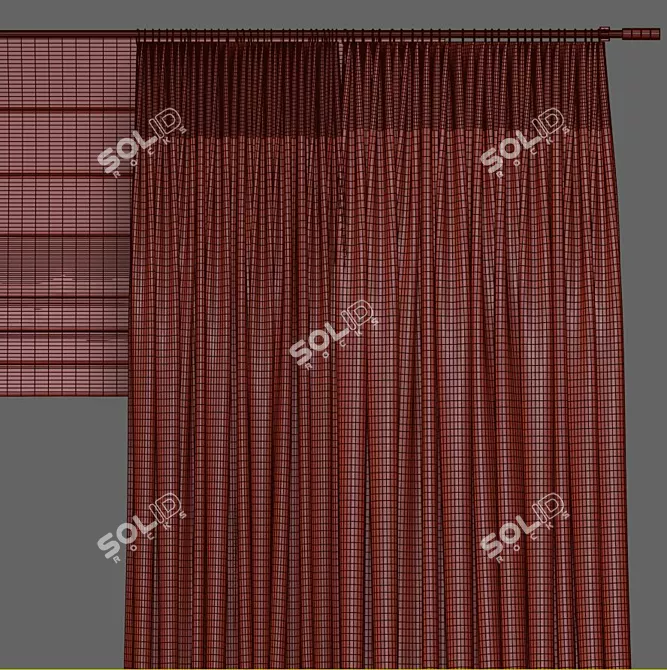 Revamp Vogue Curtain 3D model image 3