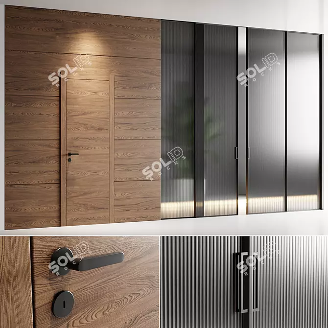 Garofoli Doors Set 2: Elegant, High-quality Design 3D model image 1