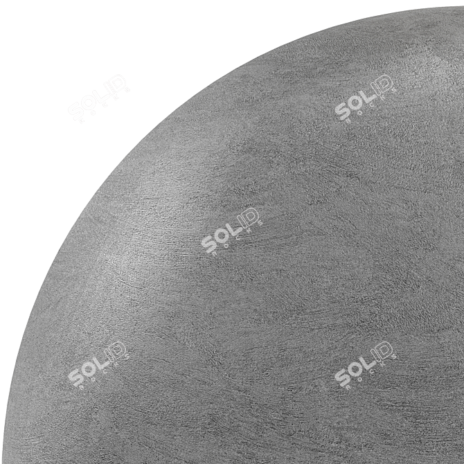 Dusk Gray Concrete Plaster 3D model image 4