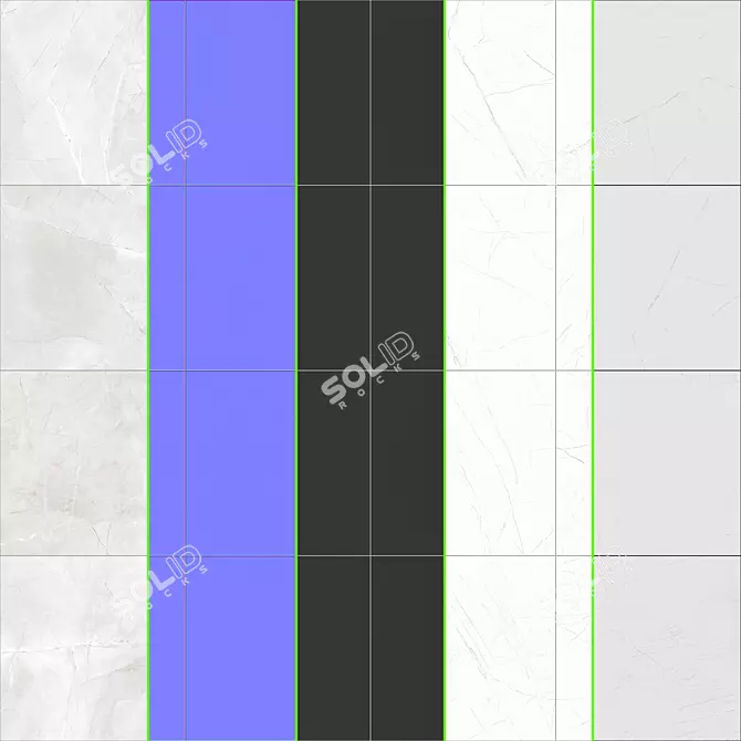 Lima Marble Tile Collection: High-Quality Textured 4x4 Tiles 3D model image 5