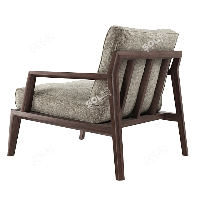 Italian Petra Armchair: Stylish Simplicity 3D model image 2