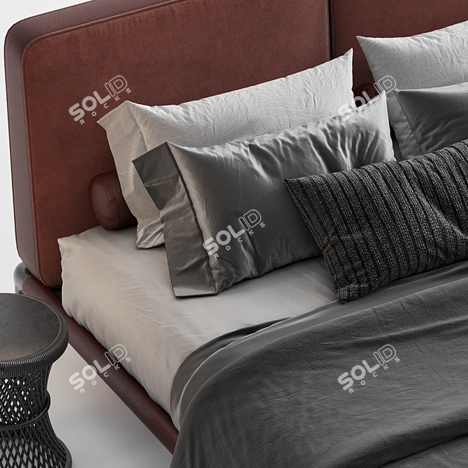 Modern Poliform Park Bed 3D model image 3