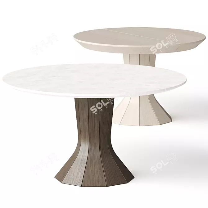 Elegant Opera Dining Tables 3D model image 1