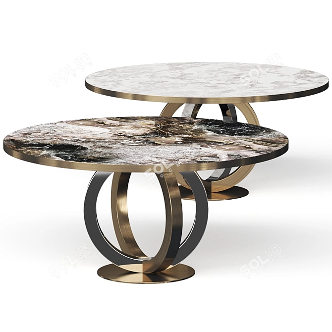 Galassia Coffee Tables: Stylish and Versatile 3D model image 1