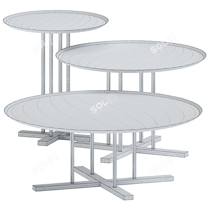 Sleek and Stylish Coffee Tables Sini 3D model image 3