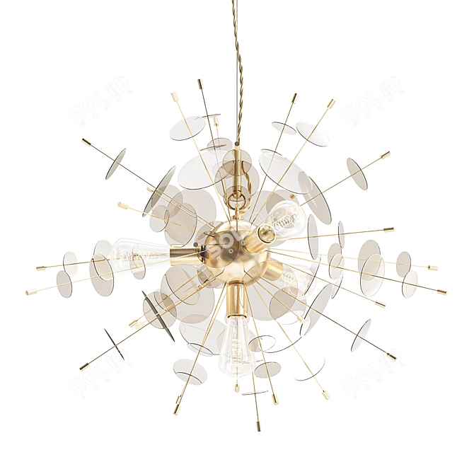 Sparkling Celebration Pendant 3D model image 1