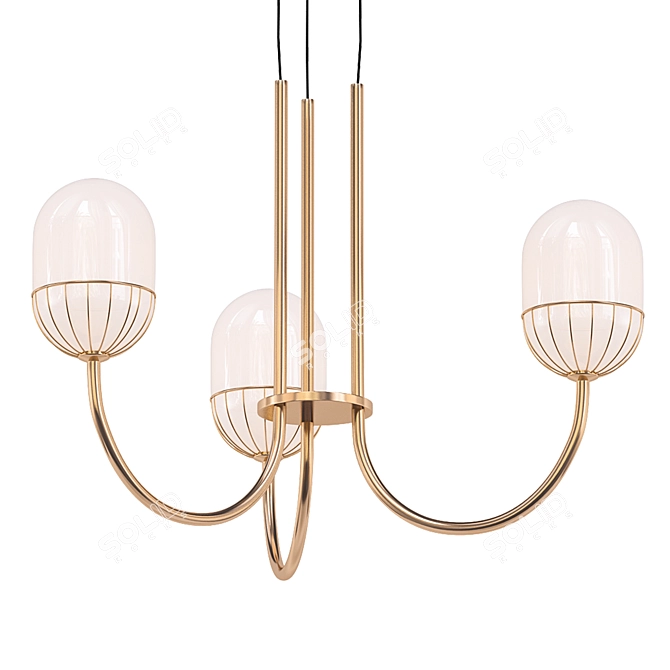 Elegant Carole Chandelier: A Modern Classic 3D model image 1