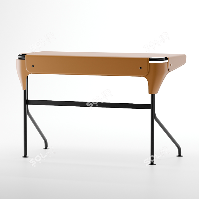 Zanotta Tucano Table: Elegant Design for Modern Spaces 3D model image 2