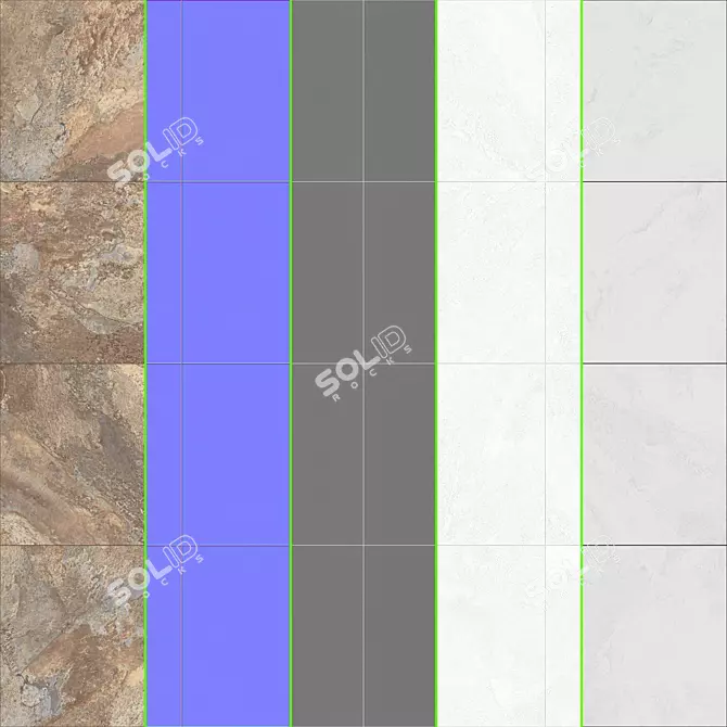 Rajasthan Stone Tile Collection 3D model image 3