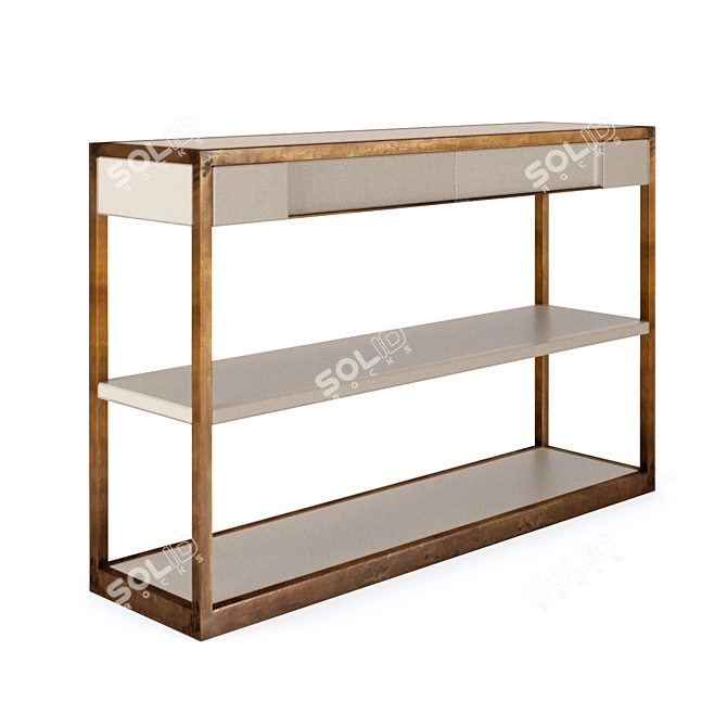 Elegant Kendrick Console Table 3D model image 2