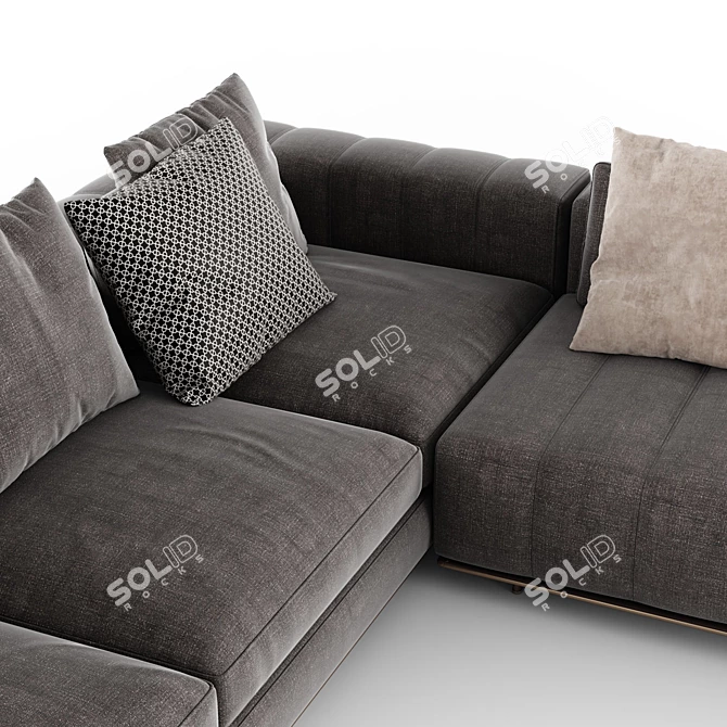 Luxury Comfort: Minotti Freeman Duvet Sofa 3D model image 4