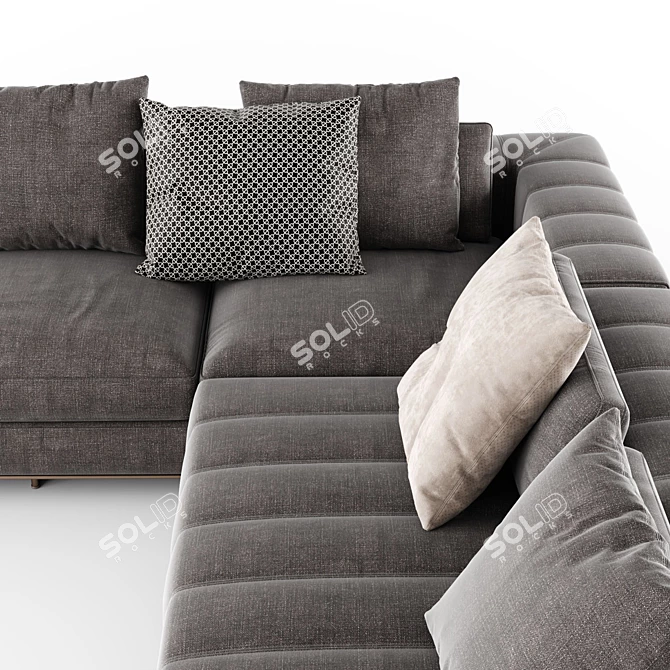 Luxury Comfort: Minotti Freeman Duvet Sofa 3D model image 5