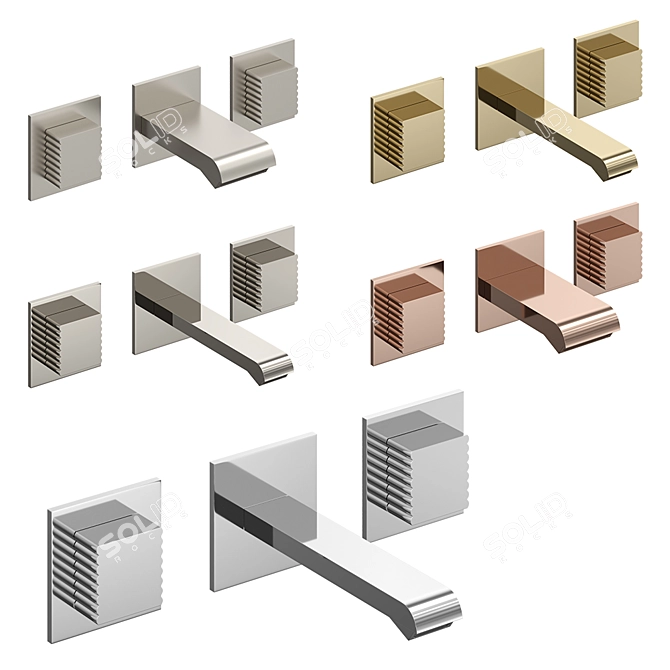 Stella Casanova Wall Mixer Set 3D model image 1