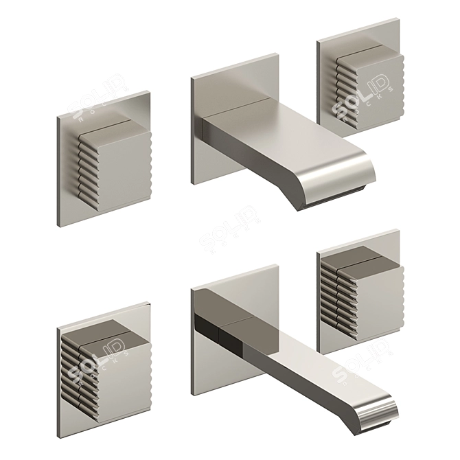 Stella Casanova Wall Mixer Set 3D model image 2