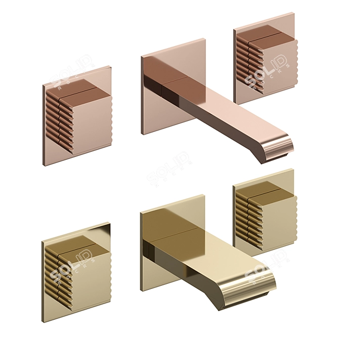 Stella Casanova Wall Mixer Set 3D model image 3