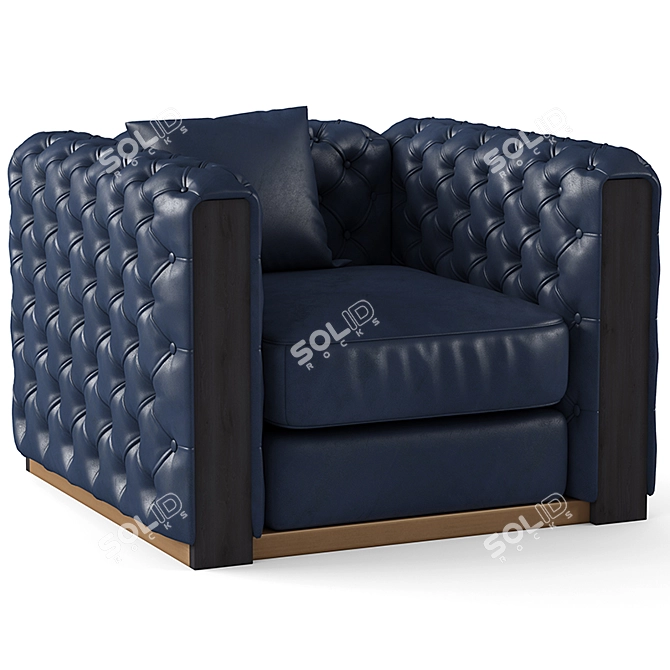 Elegant Jean Armchair: Stylish Comfort 3D model image 1