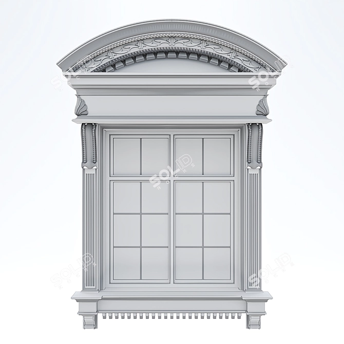 Classic Facade Window: Timeless Elegance 3D model image 6