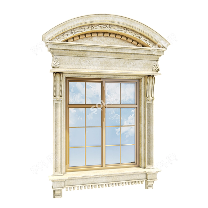 Classic Facade Window: Timeless Elegance 3D model image 8