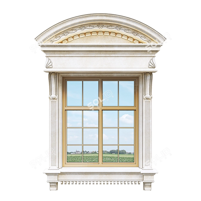 Classic Facade Window: Timeless Elegance 3D model image 20