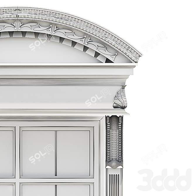Classic Facade Window: Timeless Elegance 3D model image 23