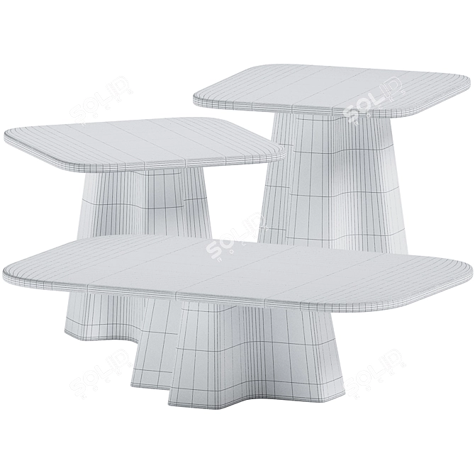 Javorina Metal Coffee Tables 3D model image 2