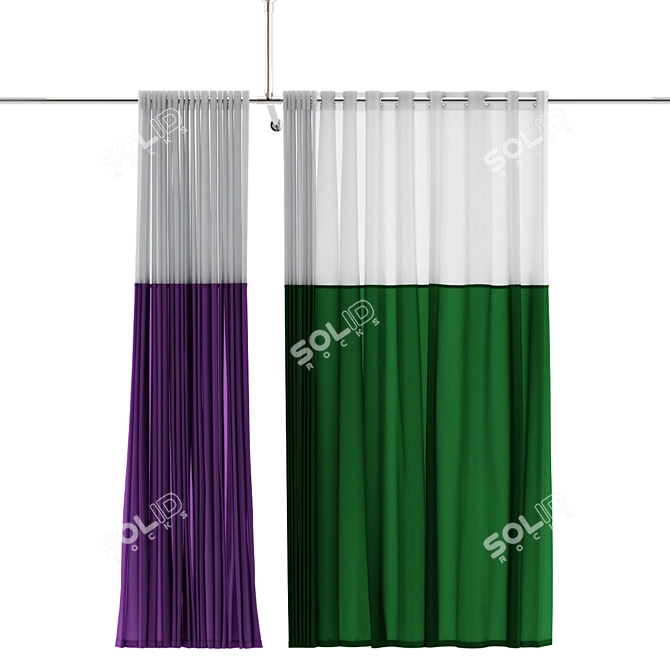 Medical Privacy Curtains 3D model image 2