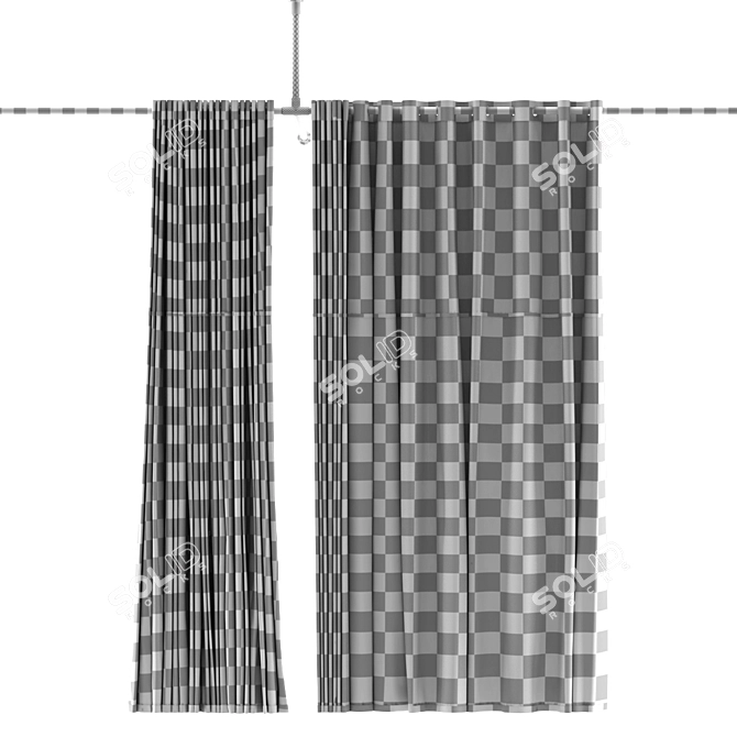 Medical Privacy Curtains 3D model image 4