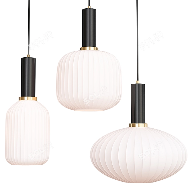 Irix W Pendant Light: Modern Design & Exceptional Quality 3D model image 1