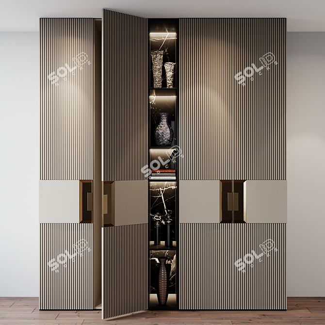 Modern Furniture Set: Composition 23 3D model image 1