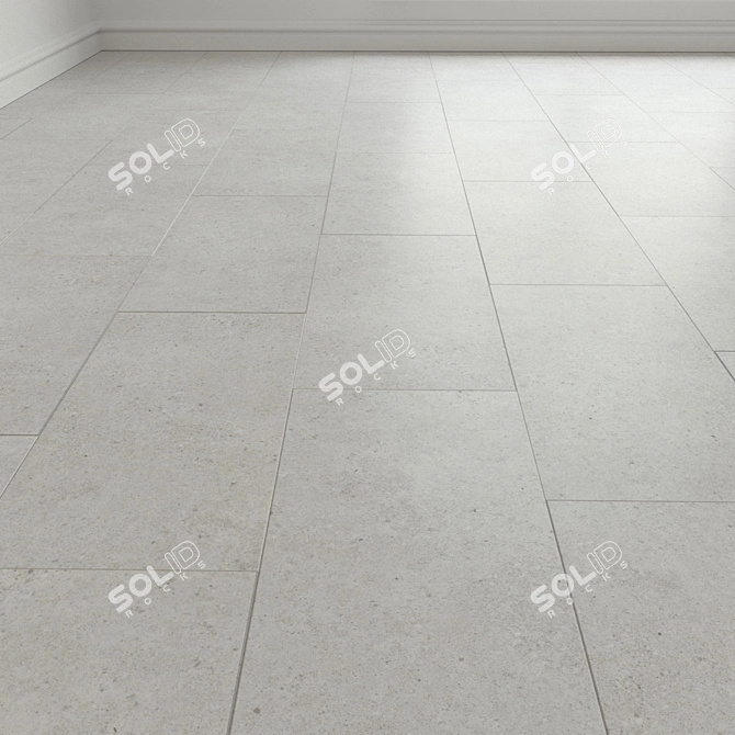 Title: Venetian Stone Porcelain Floor Tile 3D model image 1