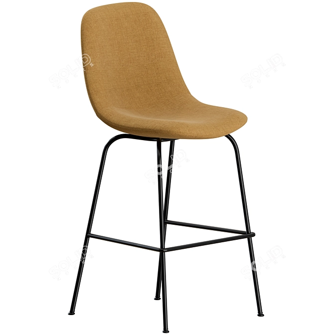 Elegant Eyes 4 Leg Barstool: Fredericia 3D model image 3