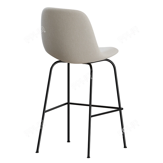 Elegant Eyes 4 Leg Barstool: Fredericia 3D model image 6