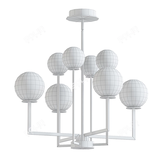 Bonzo Chandelier: Stunningly Elegant Lighting Fixture 3D model image 2