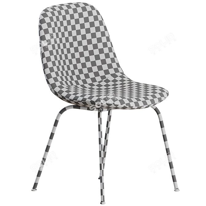 Eyes 4 Leg Chair - Sleek and Comfortable! 3D model image 4